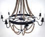 Large 8 Candle Light Style Rope Chandelier "AL011"