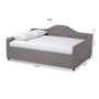 Eliza Modern And Contemporary Daybed CF8940-B-Grey-Daybed-Q By Baxton Studio