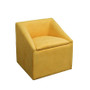 20.75 Inch Yellow Accent Chair With Storage "HB4428"