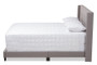 Grey Fabric Upholstered Queen Size Bed CF8031B-Grey-Queen By Baxton Studio