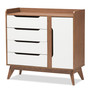 Brighton White/Walnut Shoe Cabinet Brighton-Walnut/White-Shoe-Cabinet By Baxton Studio