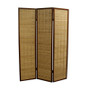 70.25"H Bamboo 3 Panel Room Divider - Walnut "NYBP-084-3"