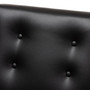 Black Faux Leather Upholstered Walnut Wood Lounge Chair BBT8042-Black-CC By Baxton Studio
