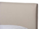 Beige Upholstered Walnut Finished Queen Size Platform Bed BBT6723-Light Beige-Queen By Baxton Studio