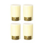 Set Of 4 Pillar Candles - 4X6" "030062/S4"