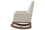 Yashiya Retro Fabric Rocking Chair & Ottoman Set BBT5200-Light Beige Set By Baxton Studio