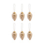 Beaded Conical Ornaments - Set Of 6 "519277/S6"