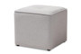 Light Grey Fabric Upholstered Ottoman 1709-Light Gray By Baxton Studio