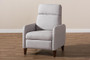 Light Grey Fabric Upholstered Lounge Chair 1707-Light Gray By Baxton Studio
