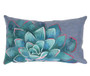 Visions Iii Succulent Indoor/Outdoor Pillow Lapis 12"X20" "7Sc1S431603"