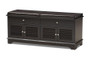 Leo 2-Drawer Shoe Storage Bench W-1705-5003-Dark Brown-Shoe Bench By Baxton Studio
