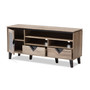 Cardiff Light Brown Wood 55 - Inch Tv Stand W-1512 By Baxton Studio