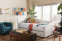 Vera White Leather Twin Daybed With Trundle Vera-White-Daybed By Baxton Studio