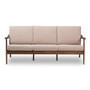 Venza Walnut Wood Brown Fabric Uph. Sofa Venza-Brown/Walnut Brown-SF By Baxton Studio