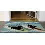 Frontporch Surfing Dogs Indoor/Outdoor Rug Blue 30"X48" "Ftp34147304"