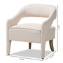 Floriane Modern And Contemporary Lounge Chair TSF-9924-1-Beige By Baxton Studio