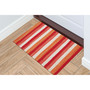 Visions Ii Painted Stripes Indoor/Outdoor Rug Warm 24"X36" "Vcf23431324"