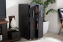 Lindo Bookcase With Two Pulled-Out Doors Shelving Cabinet SH-002-Espresso By Baxton Studio