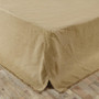 Burlap Natural Fringed Twin Bed Skirt 39X76X16 "17131"
