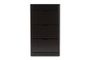 Cayla Black Wood Shoe Cabinet SESC214-Black-Shoe Cabinet By Baxton Studio