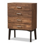 Selena Brown Wood 4-Drawer Chest Selena-Caramel/Brown-4DW-Chest By Baxton Studio