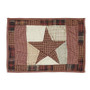 Abilene Star Quilted Placemat Set Of 6 12X18 "30614"