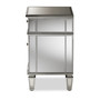 Sussie Hollywood Regency Mirrored 2-Drawer Nightstand RXF-680 By Baxton Studio