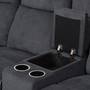 Sabella 2-Tone 7-Piece Reclining Sectional RX038A-Dark Grey-SF By Baxton Studio