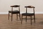Winton Mid-Century Modern Walnut Wood Dining Chair (Set Of 2) RT514-CHR By Baxton Studio