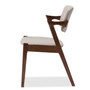 Elegant Walnut/Grey Fabric Dining Armchair - (Set Of 2) RT355-CHR-Grey By Baxton Studio