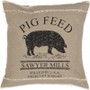 Sawyer Mill Charcoal Pig Pillow 18X18 "34383"