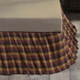 Heritage Farms Primitive Check King Bed Skirt 78X80X16 "38001"