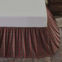 Tartan Red Plaid King Bed Skirt 78X80X16 "38055"