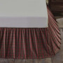 Tartan Red Plaid Twin Bed Skirt 39X76X16 "38057"