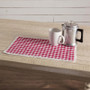 Emmie Red Placemat Set Of 6 12X18 "42511"