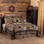 Black Check Star Luxury King Quilt 120Wx105L "45577"