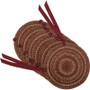 Cider Mill Jute Chair Pad Set Of 6 "45781"