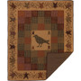 Heritage Farms Applique Crow And Star Quilted Throw 60X50 "45786"