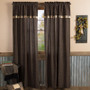Kettle Grove Panel With Attached Valance Block Border Set Of 2 84X40 "45789"