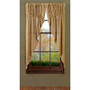 Burlap Natural Prairie Curtain (Set Of 2) 63X36X18 - "6170"
