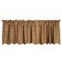 Millsboro Valance Scalloped Lined 16X72 - "7511"