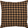 Black Check Fabric Pillow 12X12 "56648"