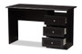 Carine Modern And Contemporary Desk Studio MH6013-Wenge-Desk By Baxton Studio