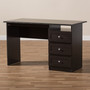 Carine Modern And Contemporary Desk Studio MH6013-Wenge-Desk By Baxton Studio