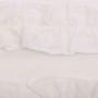 White Ruffled Sheer Petticoat Prairie Swag Set Of 2 36X36X18 "51402"