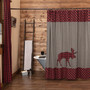 Cumberland Moose Applique Shower Curtain 72X72 "51205"