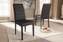 Brown Faux Leather Upholstered Dining Chair (Set Of 2) LW22-Brown-DC By Baxton Studio