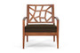 Jennifer Lounge Chair With Seat Jennifer Lounge Chair-109/663-Dark Brown By Baxton Studio