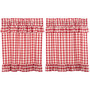Annie Buffalo Red Check Ruffled Tier Set Of 2 L36Xw36 "51773"