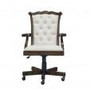 Office Chair On Wheels With Calico Fabric "34044EM"